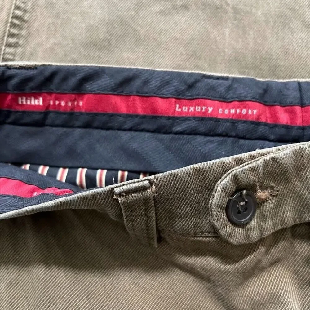Hiltl ZE500 Ultimate Trouser Men's 38 Olive Khaki‎ Soft Cotton Stretch